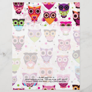 Woodland Owl Forest Hoot briefhoofd briefpapier
