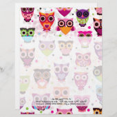 Woodland Owl Forest Hoot briefhoofd briefpapier (Voorkant / Achterkant)