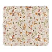 Woodland Owl Herfst thema Neutrale achtergrond Snijplank (Voorkant)