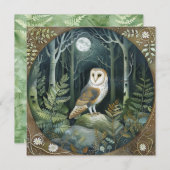 Woodland Owl Kaart (Voorkant / Achterkant)