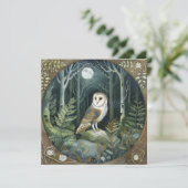 Woodland Owl Kaart (Staand voorkant)