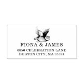 Woodland Owl Return Address Rubberstempel (Afrduk)