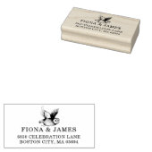 Woodland Owl Return Address Rubberstempel (Gestempeld)