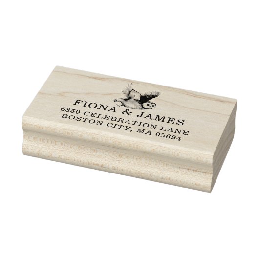 Woodland Owl Return Address Rubberstempel (Stempel)