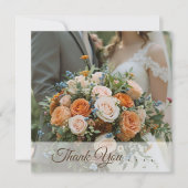 Woodland Owl Wedding Bedankkaart (Voorkant)