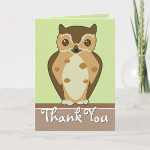 Woodland Owl-Wenskaart Kaart