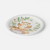 Woodland OWLS Baby shower 7" Bord (Gekanteld)