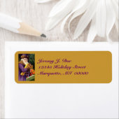  Woodland Paarse Santa W / Cadeaubonnen Etiket (Insitu)