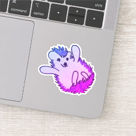 Woodland Paarse Schattige Happy Hegel Sticker