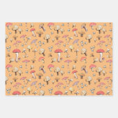 Woodland paddenstoelen Handgemaakte Natuur Cotvoor Inpakpapier Vel (Voorkant 3)