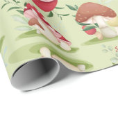 Woodland Paddenstoelen Kinder Kerstmis Cadeaupapier (Rol Hoek)