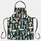 Woodland Paddestoelen Patroon Rustiek Schort (Voorkant)