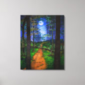 Woodland Painting - Moonlit Abandon Canvas Afdruk (Voorkant)