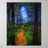 Woodland Painting - Moonlit Abandon Poster (Voorkant)
