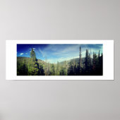 Woodland Panorama kleurenfotografie Poster (Voorkant)