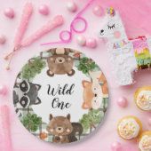 Woodland Paper Plates Wild One Plates Papieren Bordje (Feest)