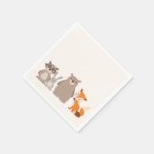 Woodland Papier Servet Dieren Bos Beer Fox (Hoek)