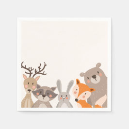 Woodland Papier Servet Dieren Bos Beer Fox