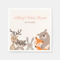 Woodland Papier Servet Dieren Bos Beer Fox
