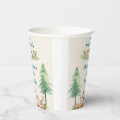 Woodland Party Animals Verjaardag Blue Party Papieren Bekers (Rechts)