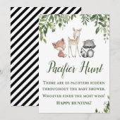 Woodland Party Sign - Fopspeen Hunt Game Sign 5x7 Kaart (Voorkant / Achterkant)