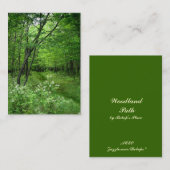 Woodland Path ATC Visitekaartje (Voorkant / Achterkant)