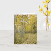 Woodland Path Christelijk All Occasion Wenskaart Kaart (Gele Bloem)