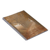 Woodland Path gelinkt door Autumn Trees Foto Notitieboek (Rechterzijde)