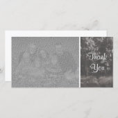 Woodland Path - Hartelijk dank - Grijs Bedankkaart (Voorkant / Achterkant)