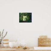 Woodland Path Seurat Oil Foto Painting Poster (Keuken)