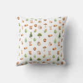 Woodland Patroon Baby Jongen Kinderkamer Decor Kussen (Achterkant)