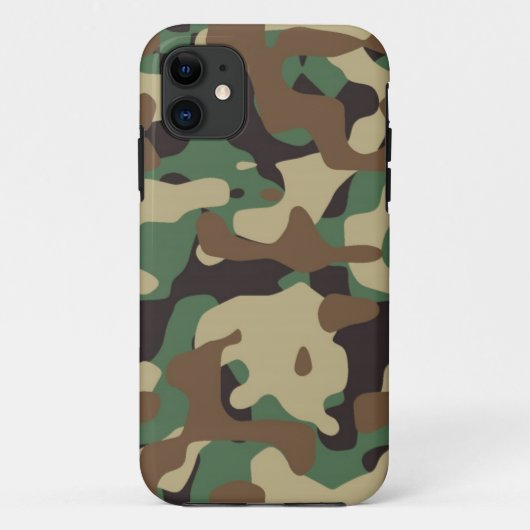Woodland Pattern Camo iPhone 5/5S Hoesje (Achterkant)