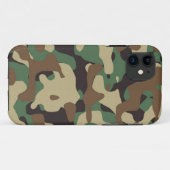 Woodland Pattern Camo iPhone 5/5S Hoesje (Achterkant (horizontaal))