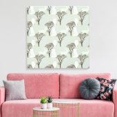 Woodland Pattern Canvas Afdruk (Insitu (Woonkamer))