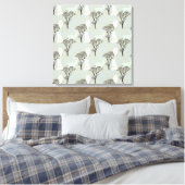 Woodland Pattern Canvas Afdruk (Insitu (Slaapkamer))