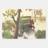 Woodland Pianist Inpakpapier Vel (Voorkant 3)