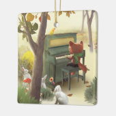 Woodland Pianist Keramisch Ornament (Links)