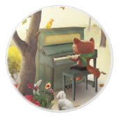 Woodland Pianist Keramische Knop (Voorkant)