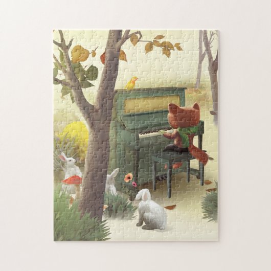 Woodland Pianist Legpuzzel (Verticaal)