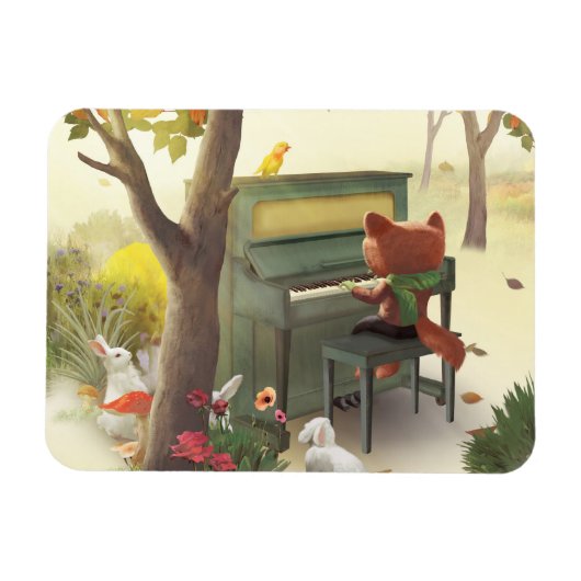 Woodland Pianist Magneet (Horizontaal)