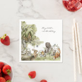 Woodland Picnic | Birthday Forest Animals Servet (Insitu)