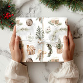 Woodland Pine Christmas Cadeaupapier