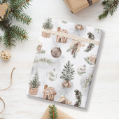 Woodland Pine Christmas Cadeaupapier