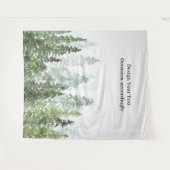Woodland Pine Forest Fotobehang Foto Achtergrond Wandkleed (Voorkant (horizontaal))