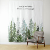 Woodland Pine Forest Fotobehang Foto Achtergrond Wandkleed (In situ)