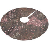 Woodland Pine & Soft Pink Berries vakantiepatroon Kerstboom Rok (Gekanteld)