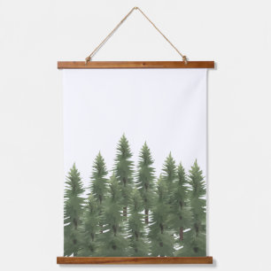 Woodland Pine Tree Wall Art Room Decor Hangend Wandkleed