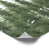 Woodland Pine Tree Wall Art Room Decor Poster (Hoek)