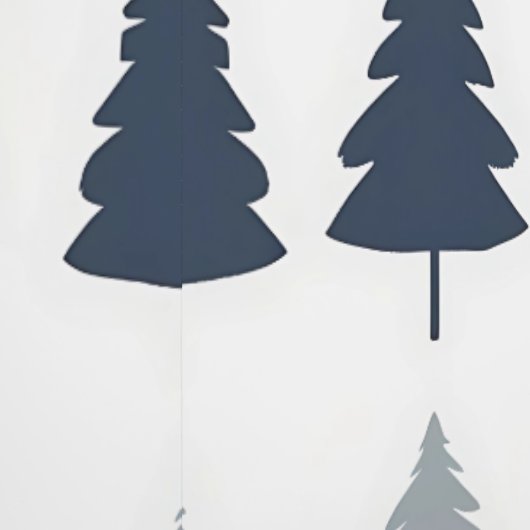 Woodland Pine Trees Peel and Stick Accent Wall Behang (Zoom)