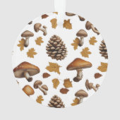 Woodland Pinecone & Feather Acryl Ornament (achterkant)